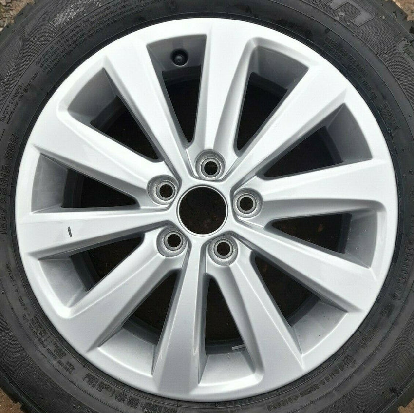 SEAT MK5 IBIZA NEW SHAPE 15" ALLOY WHEEL AND TYRE FULL SIZE SPARE X1