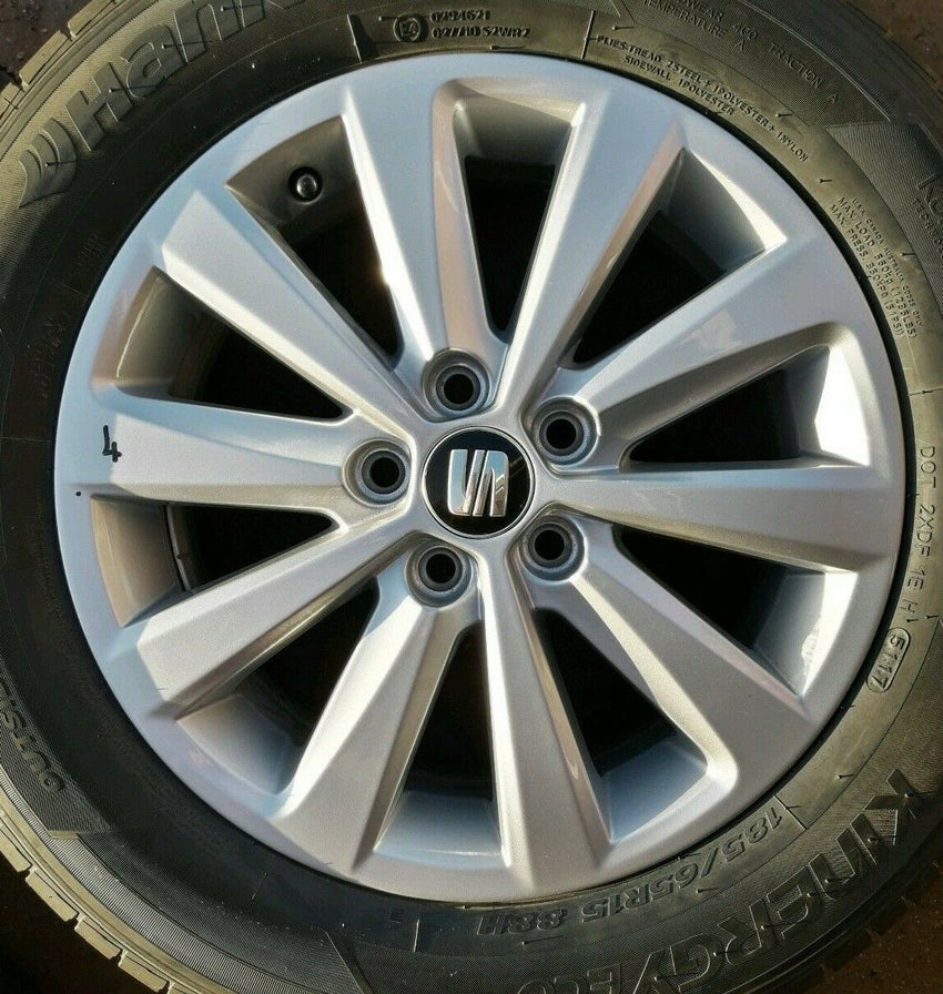 SEAT IBIZA TSI SE MK5 NEW SHAPE 15" ALLOY WHEEL AND TYRE FULL SIZE SPARE X1