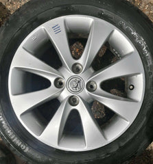 VAUXHALL AGILA MK2 15" ALLOY WHEEL AND CONTINENTAL TYRE FULL SIZE SPARE X1