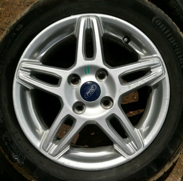 MK7 MK8 FIESTA ZETEC 15" ALLOY WHEEL AND CONTINENTAL TYRE FULL SIZE SPARE X1