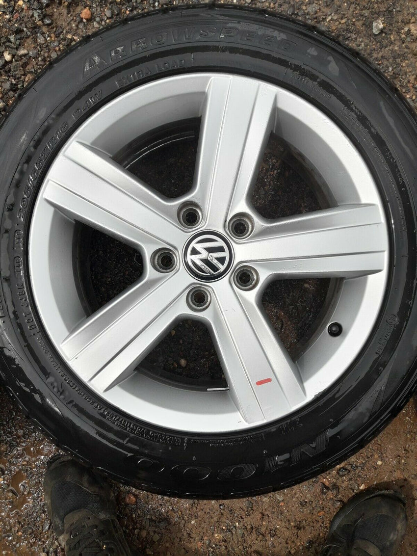 VW MK6 MK7 GOLF DOVER 16" ALLOY WHEEL AND TYRE  X1 FULL SIZE SPARE