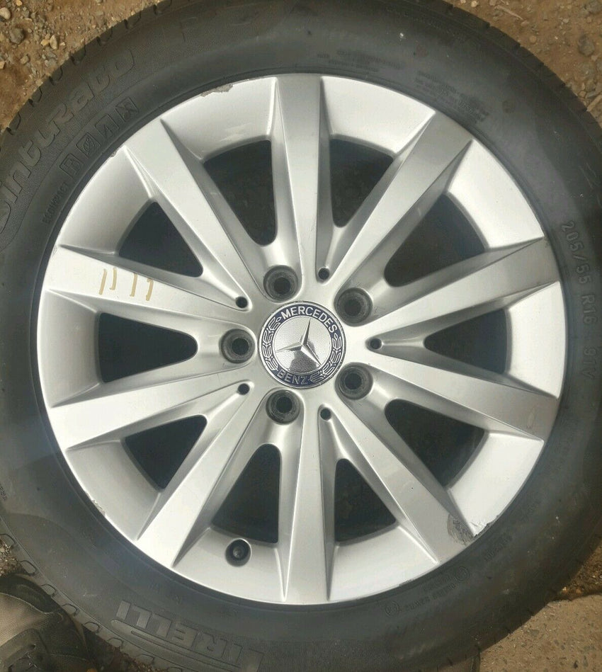 MERCEDES A CLASS W176 16" ALLOY WHEEL AND PIRELLI TYRE FULL SIZE SPARE X1