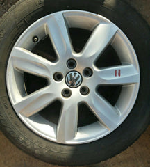 VW POLO MK5 6R 15" ALLOY WHEEL AND GOODYEAR TYRE X1 FULL SIZE SPARE