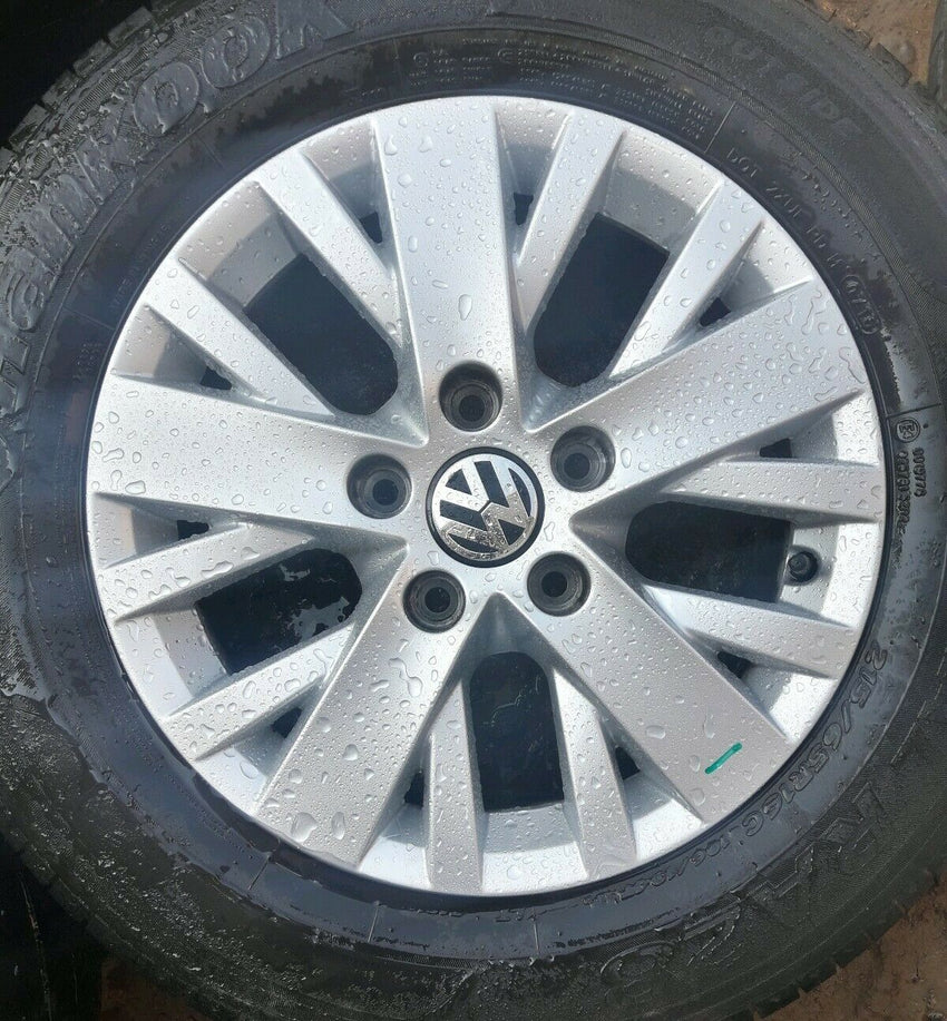 VW TRANSPORTER T5 T5.1 16" ALLOY WHEEL AND HANKOOK TYRE X1 FULL SIZE SPARE