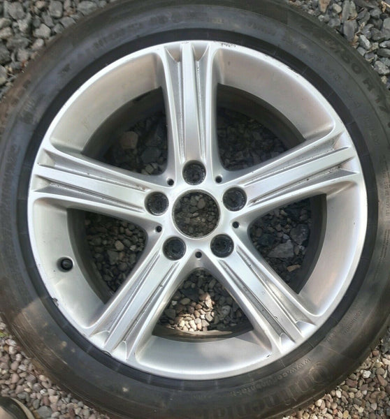 BMW 3 OR 4 SERIES F30 17" ALLOY WHEEL AND  CONTINENTAL TYRE X1