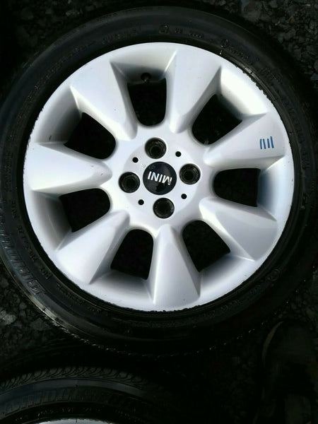 BMW MINI COOPER R50 16" ALLOY WHEEL BRIDGESTONE RUN FLAT TYRE X1 FULL SIZE SPARE