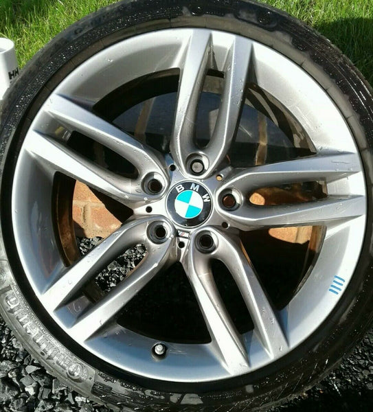 BMW 1 SERIES F20 F21 18 STYLE 461M REAR ALLOY WHEEL AND CONTINENTAL T bmw-1-series-f20-f21-18-style-461m-rear-alloy-wheel-and-continental-t