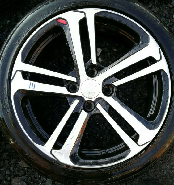 PEUGEOT 208 GTI GT LINE 17" ALLOY WHEEL AND TYRE  FULL SIZE SPARE X1