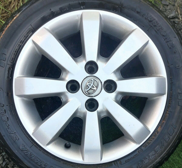 TOYOTA YARIS 15" ALLOY WHEEL AND TYRE X1
