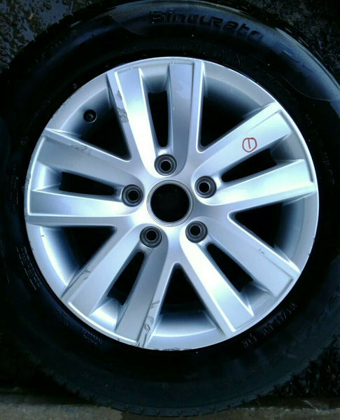 VW CADDY HIGHLINE 15" ALLOY WHEEL AND PIRELLI TYRE X1 FULL SIZE SPARE