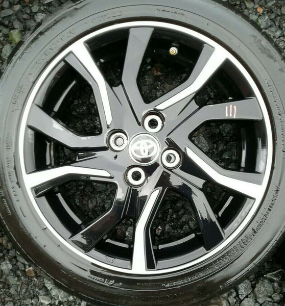 TOYOTA YARIS NEW SHAPE 16" ALLOY WHEEL AND CONTINENTAL TYRE FULL SIZE SPARE X1